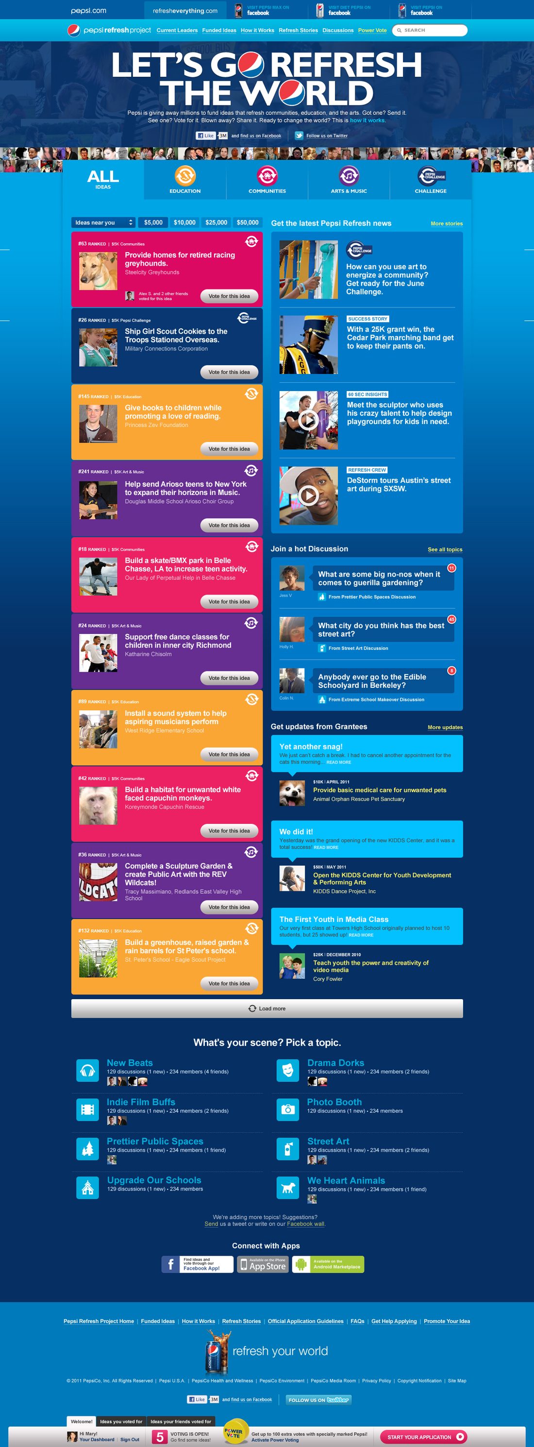 Pepsi Refresh Project, image 1